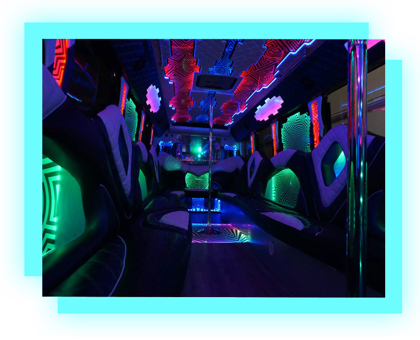 50 PASSENGER CHICAGO PARTY BUS “VIP” Chicago Party Bus Rental